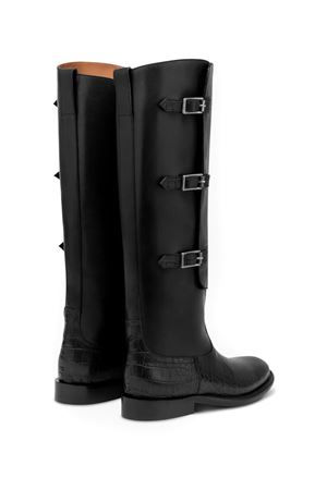 Stivali Montana in pelle di vitello nera PARIS TEXAS | PX1720XCOVTCARBONEBLACK